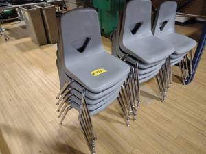 lot 313 image: (14) Stack Chairs...