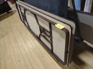 lot 325 image: (2) Folding Tables, 30x96...