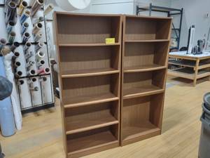 lot 340 image: (2) Bookshelves...
