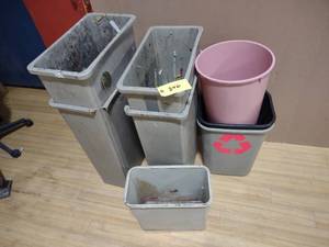 lot 346 image: Assorted Trash Cans...
