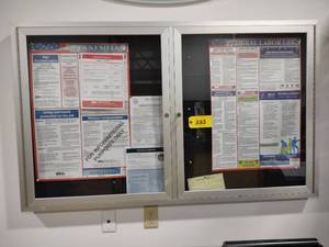 lot 355 image: Bulletin Board, 60x36...