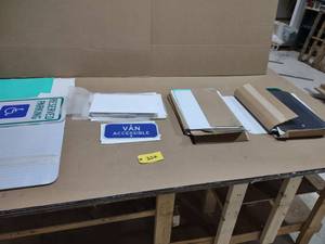 lot 356 image: Assorted Aluminum Sign Stock...