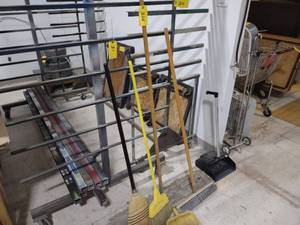 lot 358 image: Brooms & Dust Pans...
