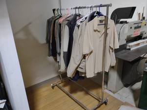 lot 362 image: Rolling Clothes Rack, 4 Rack Only...
