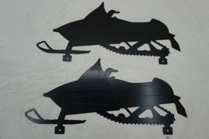 lot 31 image: 2 laser printed snowmobiles