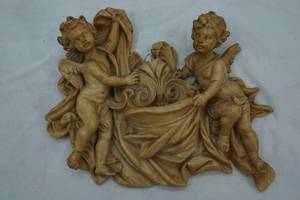 lot 79 image: Made in Italy cherubs. A. Santini
