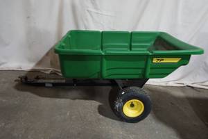 lot 124 image: John Deere 7P yard dump trailer