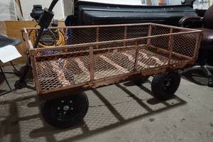 lot 130 image: large metal wagon