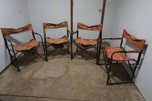 lot 173 image: set of 4 camping chairs