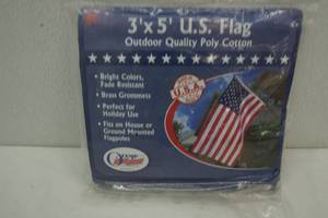 lot 188 image: U.S. Flag 3x5. NEW in the package