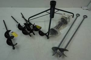 lot 199 image: earth anchors and tree stand