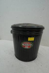 lot 235 image: Behrens High Grade Steel Black Ash Can