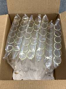 lot 18 image: 7 Packs of 6 - Test Tube Borosilicate W Lip 25mm 200mm