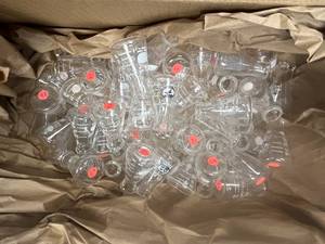 lot 51 image: Box of Used MISC 25ml Erlenmeyer Flasks