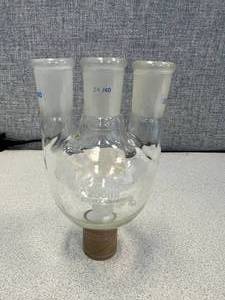 lot 77 image: 250ml 3 Neck Flask, 2440 Joint