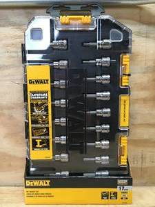 lot 41 image: DeWalt 38 Drive SAE and MM Bit Socket Set Model # DWMT73806CL 0123258