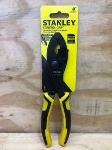lot 52 image: Stanley 8 Control-Grip Slip Joint Pliers Model # 84-026