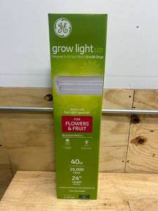 lot 24 image: GE LED Grow Light for Indoor Plants, Integrated LED Light Fixture for Flowers and Fruit, Advanced Red Light Spectrum, 25,000 Hours Lifespan, 67 PPF, 24 Inches