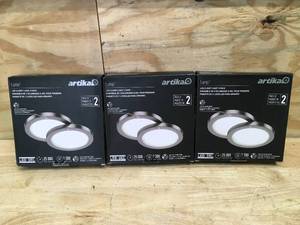 lot 76 image: Lot of 3 Packs of - Artika LED Closet Lights (2 lights per pack)