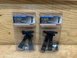 lot 91 image: Buyers Products Lot of 2 Packs of-  03015 Heavy Duty Rubber Hood Catches 4-78 WJ201U (2 per pack)