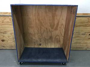 lot 119 image: Blue Storage Box On Casters