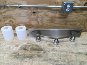 lot 139 image: Brushed Nickel Finish 3-Lamps Vanity Light