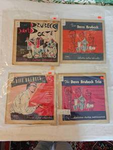 lot 16 image: Dave Brubeck 10 Inch LPS (Fantasy Records 3-1, 3-2, 3-3, 3-4)