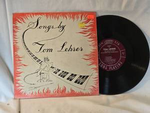 lot 137 image: Tom Lehrer - Songs by Tom Lehrer - 10 Mono LP