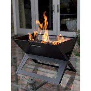 lot 31 image: Portable Charcoal Grill in Black - Fire Sense HotSpot Notebook