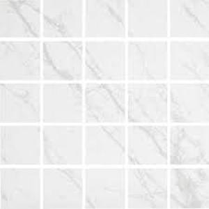 lot 62 image: Brilliance White 12 in. x 12 in. Square Matte Porcelain Floor and Wall Mosaic Tile (5 Sq Ft)