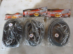 3 Packs of Erickson Rubber Tarp Straps