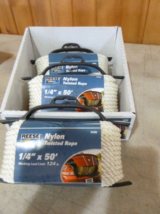 3 Spools of Reese Nylon Twisted Rope