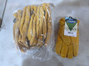 6 Pair of Cordova Premium Leather Cowhide Work Gloves