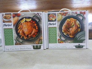 Parini Cast Iron Dutch Oven and Grill Pan