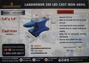 lot 25 image: LandHonor 200lb Anvil