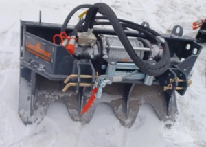 lot 45 image: Landhonor Skid Mount 15,000 lb Hydraulic Winch