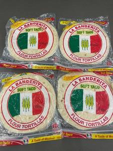 lot 288 image: CT 3 - LA BANDERITA Soft Taco Flour Tortillas - 4 X 10 Count