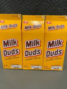 lot 377 image: IA 4 - Set of 3 Milk Duds Candy Boxes (10 oz Each)
