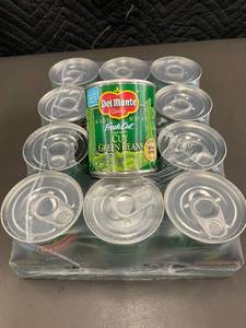 lot 386 image: IA 3 - 12-Pack of Del Monte Cut Green Beans Cans, 8oz Each