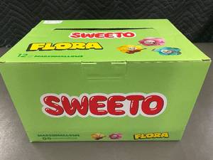 lot 587 image: Case of Sweeto Flora Marshmallows - 12 Packs