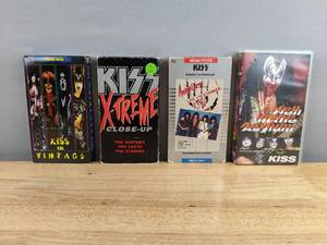 lot 42 image: 4 KISS VHS ConcertInterview Specials