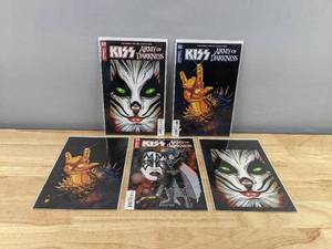lot 28 image: 5 Collectible KISS Army of Darkness Dynamite Comic Books Issue 3