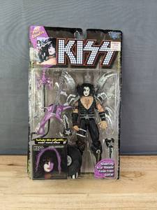 lot 81 image: Vintage KISS PAUL STANLEY Ultra Action Figure Doll by McFarlane Toys 1997