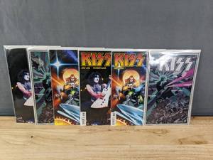 lot 145 image: 6 Total KISS Covers A-F Dynamite #7 Comics