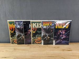 lot 146 image: 6 Total Comics KISS Cover A-F Dynamite