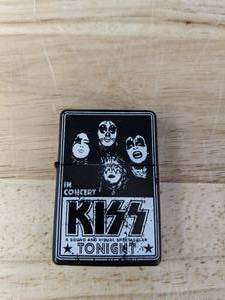 lot 168 image: 1974 KISS Band IN CONCERT Vintage-Look Decorative Replica Metal Sign