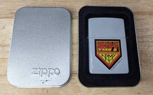 lot 21 image: KISS Army 1998 Zippo Lighter with Tin Box