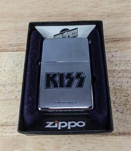 lot 166 image: KISS Logo 1998 Zippo Lighter with Box