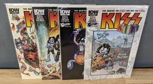 lot 179 image: 4 KISS Kids IDW Comic Books #4 with Jetpack Comics Exclusive #4 SUB CVR , #4 CVR RE and #4 CVR RE