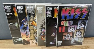 lot 178 image: 6 KISS Kids IDW Comic Books #2, #2 CVR RI, #3 and #3 CVR RI with Jetpack Comics Exclusive #2 CVR RE and #3 CVR RE